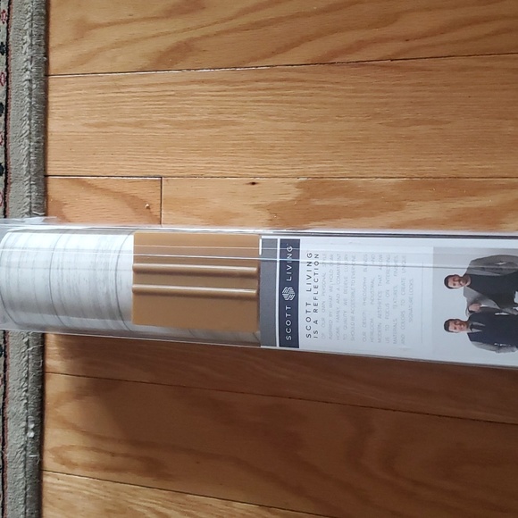 Drew & Jonathan Scott Home Living self adhesive wallpaper NIB brixton plankwhite - Picture 5 of 13